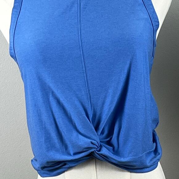 Old Navy Active Cloud 94 Soft Blue Sleeveless Twist Front Cropped Top Size XS - Picture 2 of 7